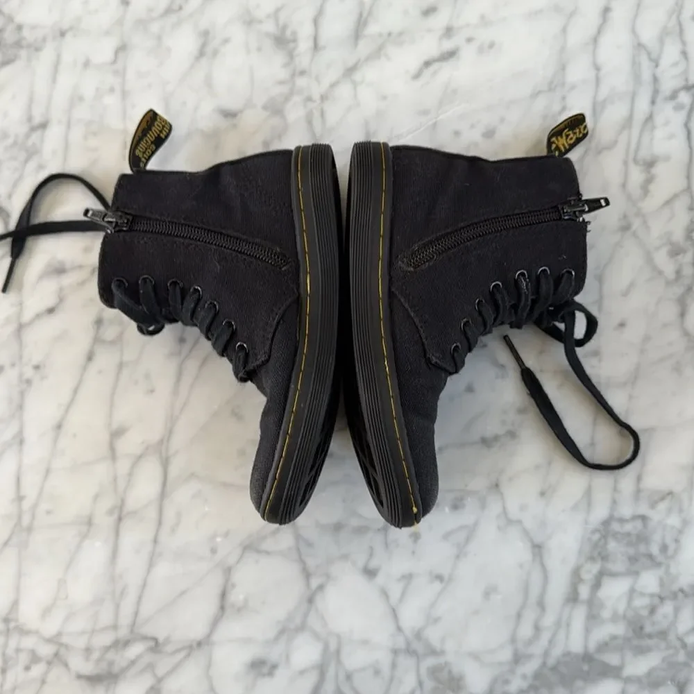Dr Martens Canvas Casual Boot Sz 11 Toddler Side Zip